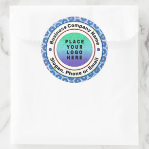 Sticker Rond Logo Entreprise Professionnel Personnalisé