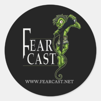Sticker Rond Logo FearCast Harvey