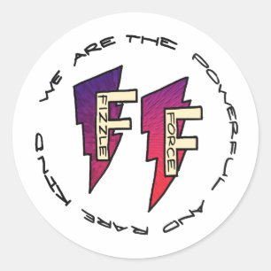 Sticker Rond Logo Fizzle Force