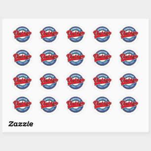 Sticker Rond logo forever vintage Gordes France