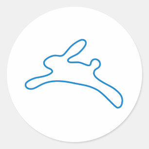 Sticker Rond Logo Freenet Bunny