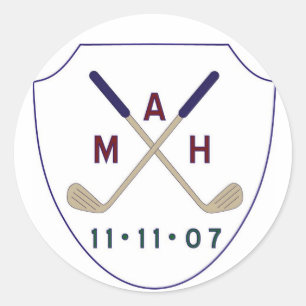 Sticker Rond logo golf