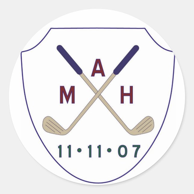 Sticker Rond logo golf (Devant)