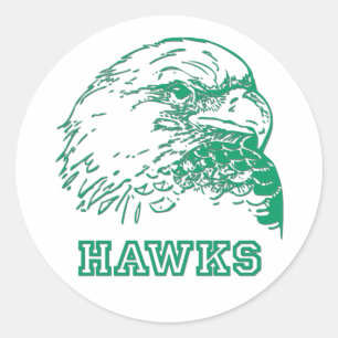Sticker Rond Logo Hawks