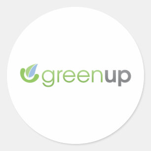 Sticker Rond Logo horizontal GreenUp