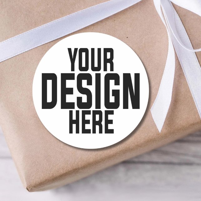 Sticker Rond Logo imprimé personnalisé pour petite entreprise (Créateur téléchargé)