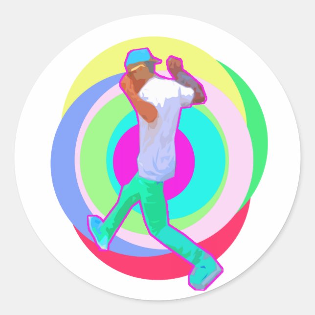 Sticker Rond logo JERK DANCE (Devant)