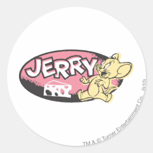 Sticker Rond Logo Jerry Cheese