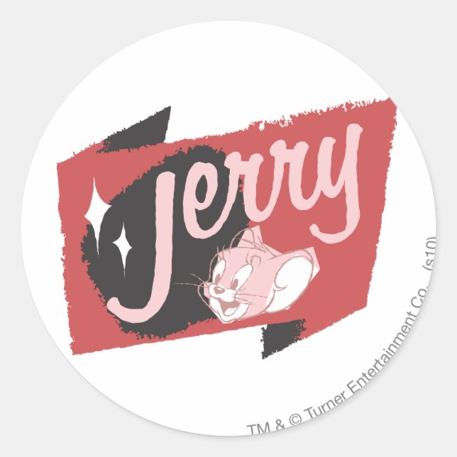 Sticker Rond Logo Jerry Red et Black (Devant)