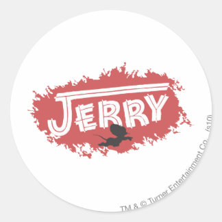 Sticker Rond Logo Jerry Silhouette