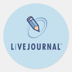 Sticker Rond Logo LiveJournal vertical