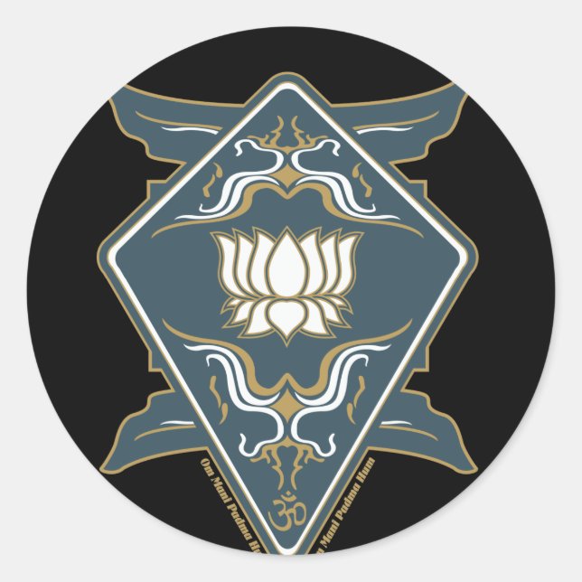 Sticker Rond Logo Lotus Flower (Devant)