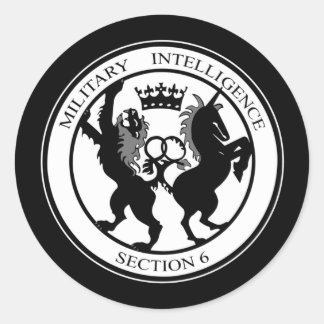 Sticker Rond Logo MI6