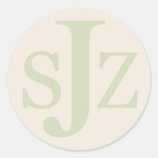 Sticker Rond Logo Monogramme mariage