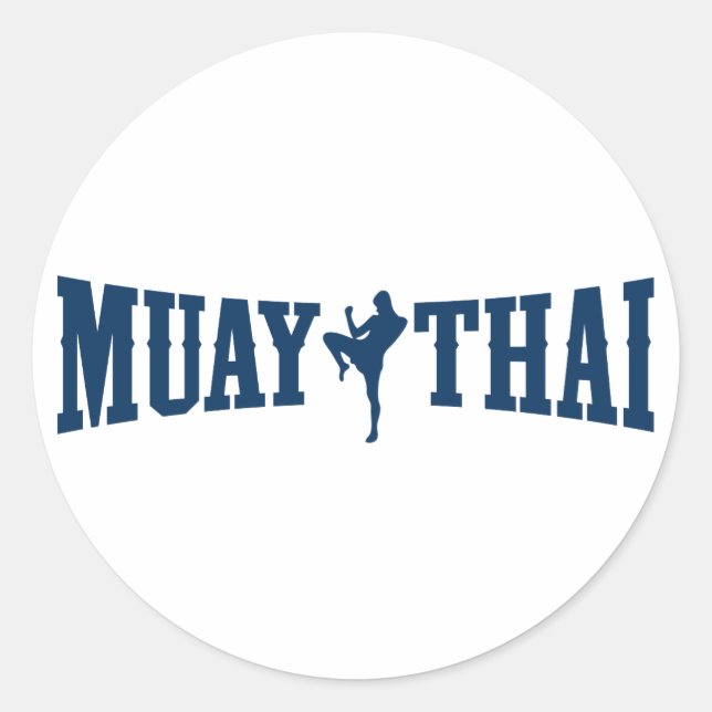 Sticker Rond Logo Muay Thai (Devant)