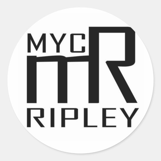 Sticker Rond Logo Myc Ripley (Devant)