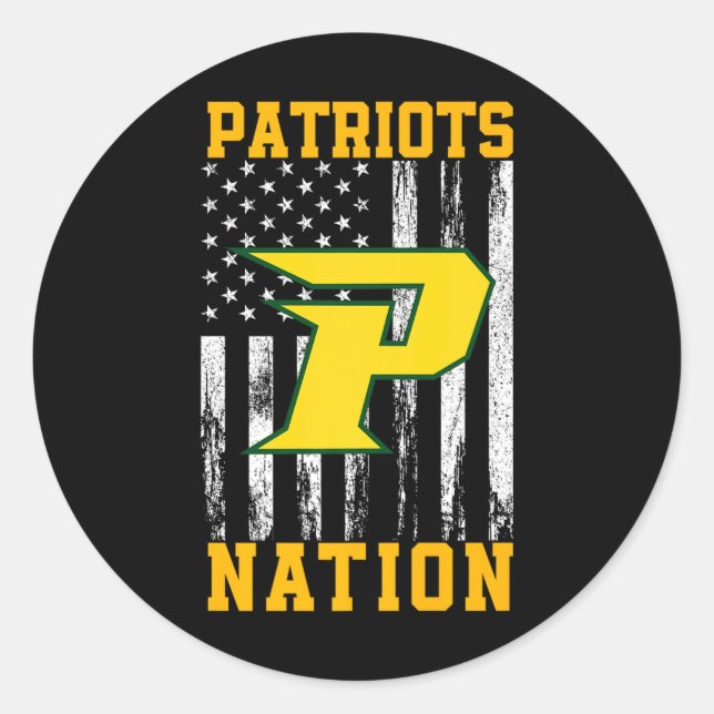Sticker Rond Logo Nation De Patriotes De Pinecrest (Devant)
