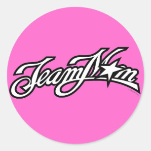 Sticker Rond Logo noir TeamMom
