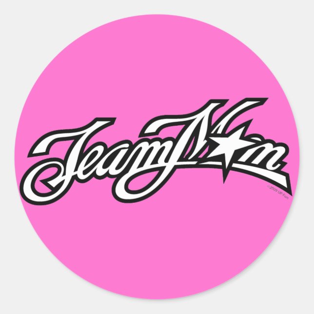 Sticker Rond Logo noir TeamMom (Devant)
