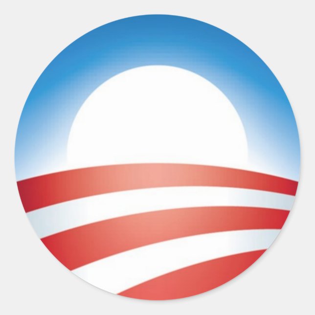 Sticker Rond Logo Obama (Devant)