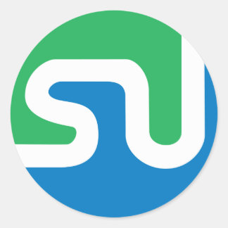 Sticker Rond Logo officiel de StumbleUpon