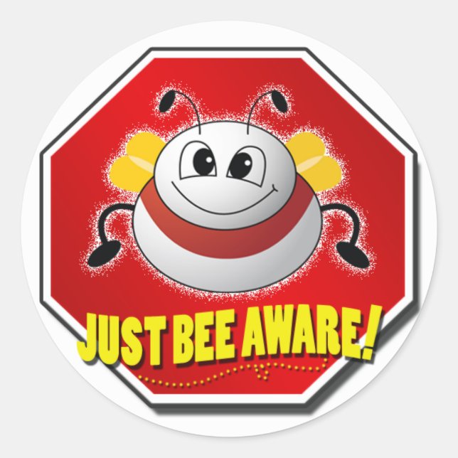 Sticker Rond Logo Officiel Just Aware (Devant)