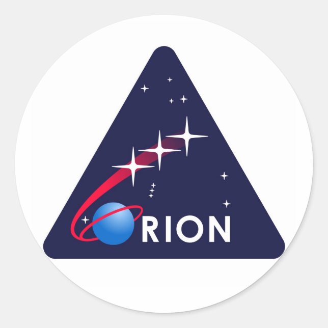 Sticker Rond Logo Orion de la NASA (Devant)