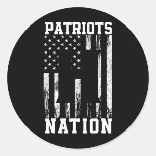 Sticker Rond Logo Patriotes Hillcrest Nation Hs
