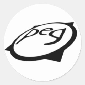 Sticker Rond Logo Peg