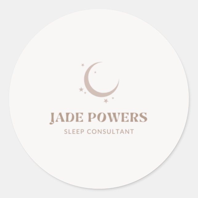 Sticker Rond Logo personnalisé (Devant)