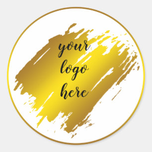 Sticker Rond Logo personnalisé de la Parties scintillant des an