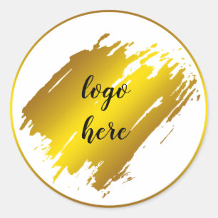 Sticker Rond Logo personnalisé de la Parties scintillant des an