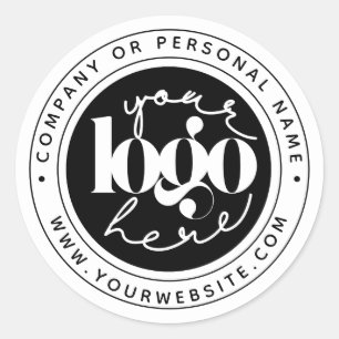 Sticker Rond Logo personnalisé minimaliste professionnel