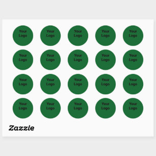 Sticker Rond Logo personnalisé simple et élégant ici société cl