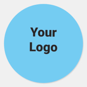 Sticker Rond Logo personnalisé simple et élégant ici société cl