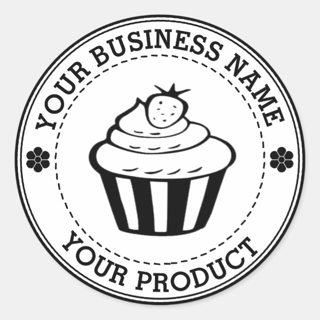 Sticker Rond Logo personnalisé sur mesure (Devant)