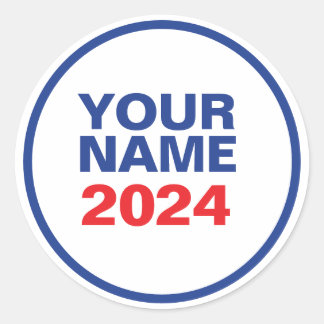 Sticker Rond Logo politique personnalisé (conception Biden)