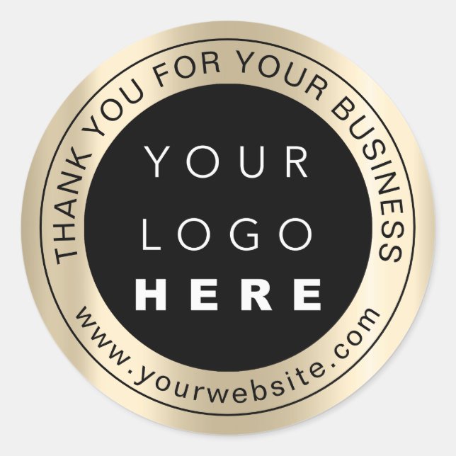 Sticker Rond Logo Professionnel Merci Promotions Business (Devant)