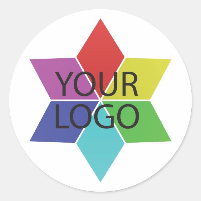 Sticker Rond logo promotion d'entreprise (Devant)