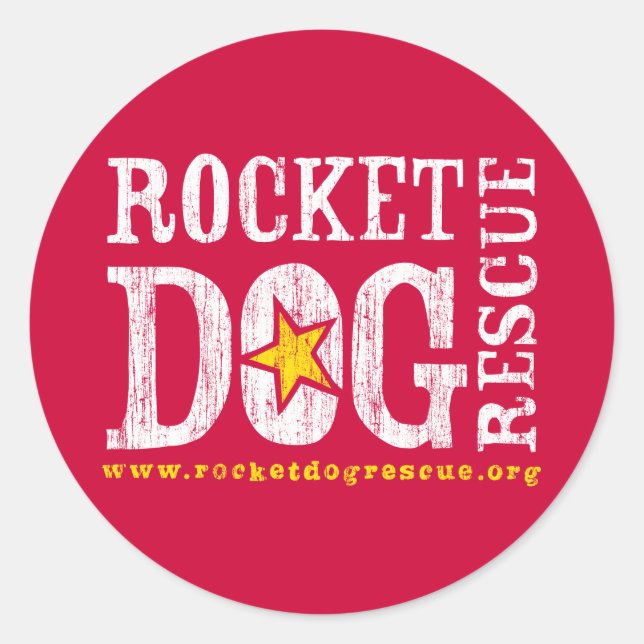 Sticker Rond Logo RDR (wht/goldenrod) (Devant)