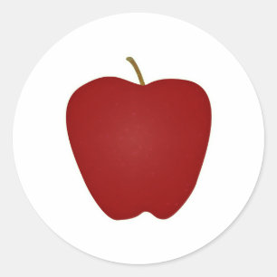 Sticker Rond Logo Red Delicious Apple