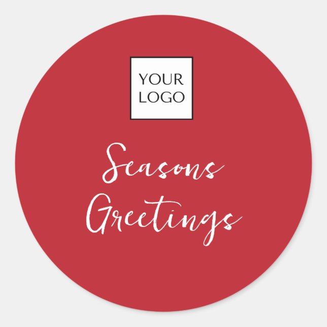 Sticker Rond Logo rouge promotionnel (Devant)
