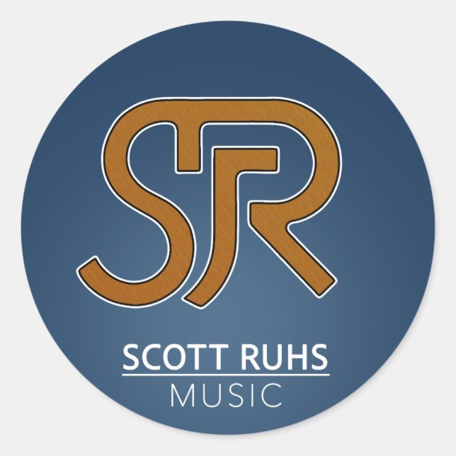 Sticker Rond Logo Scott Ruhs (Devant)