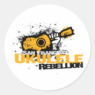 Sticker Rond Logo sf Ukulele