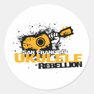 Sticker Rond Logo sf Ukulele