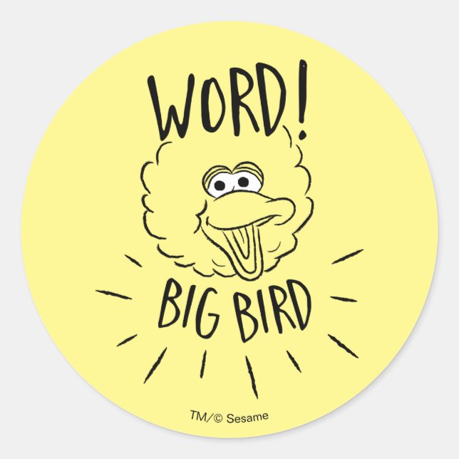 Sticker Rond Logo skate Big Bird - Mot ! Big Bird (Devant)