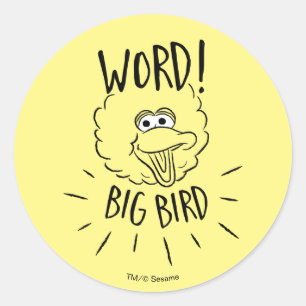 Sticker Rond Logo skate Big Bird - Mot ! Big Bird