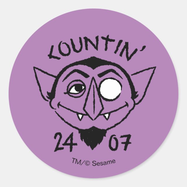 Sticker Rond Logo skate Count von Count - àcompter 24/7 (Devant)