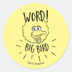 Sticker Rond Logo skate de Big Bird - Mot ! Big Bird