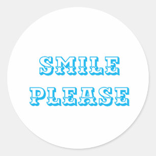 Sticker Rond Logo Smile s'il vous plaît